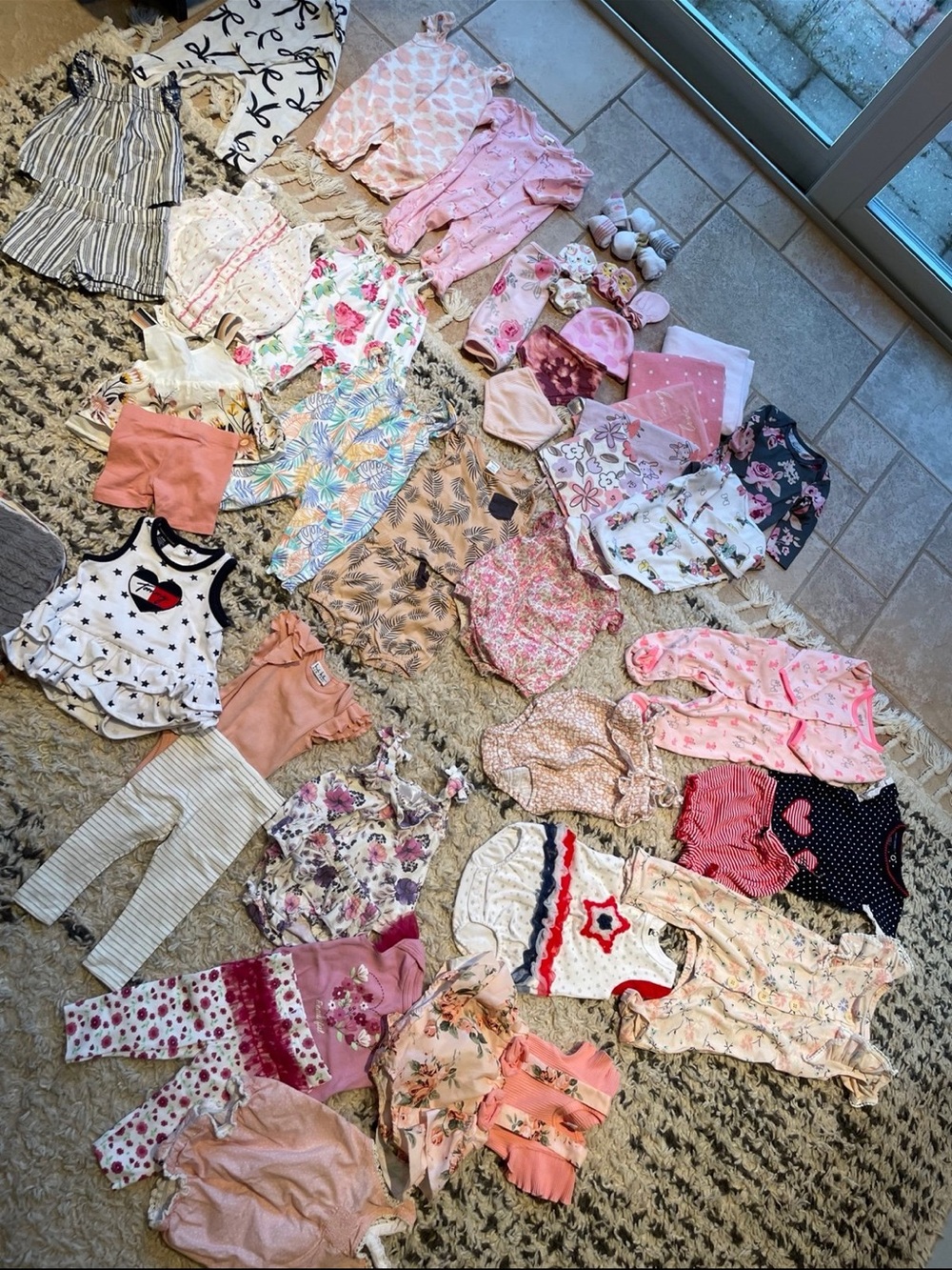 Mixed Baby Girl Clothing Bundle 0-9 months